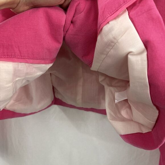 Isaac Mizrahi Pink Corduroy Barbiecore Blazer Jacket Career Womens Size M Career - Picture 12 of 13